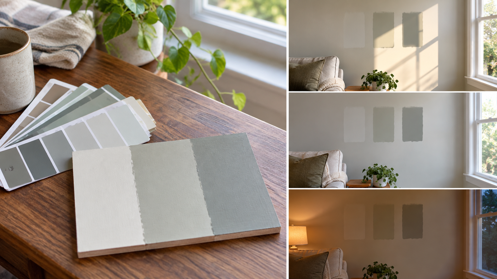 A practical step related to how to choose paint colors that work together in a room