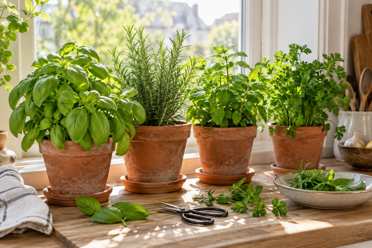 How to Grow Herbs Indoors Near a Window