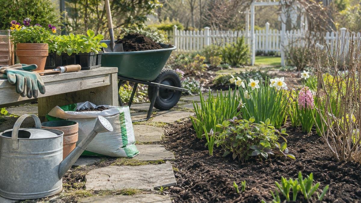 Home and garden details supporting how to prepare your garden for spring